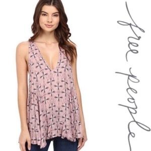 Free People Racerback Swing Tank Tunic sz M